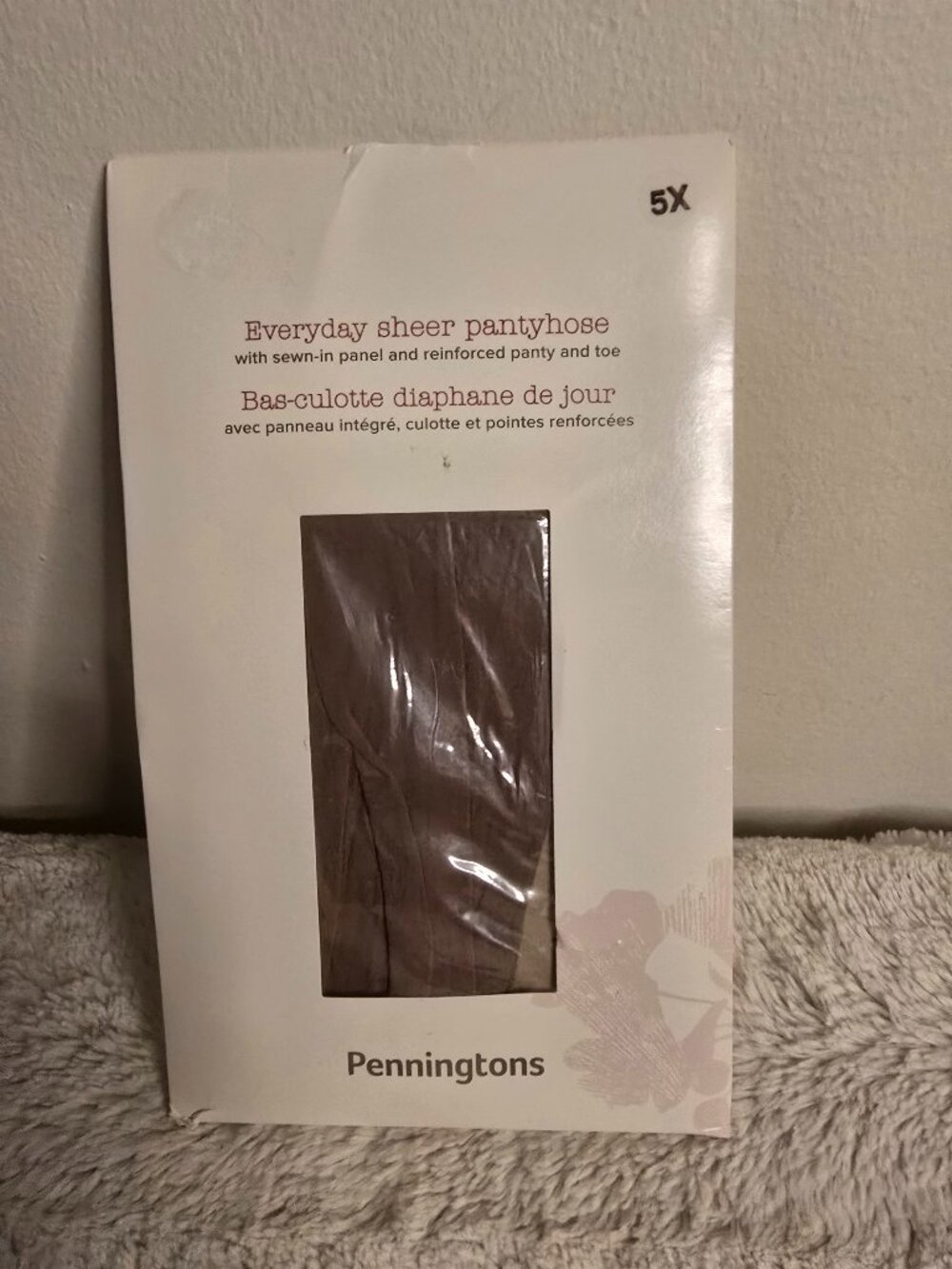 Vintage Pennington's Everyday Sheer Pantyhose - 5x - Taupe  - Lot of 3